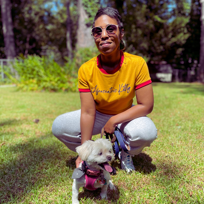 Afrocentric Kitty Classic Cropped Tee