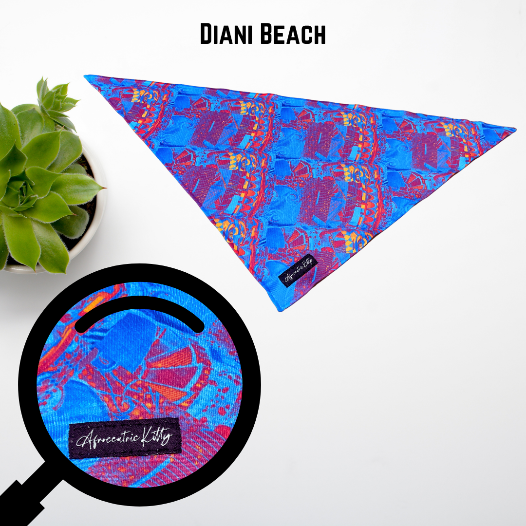 One-Sided Pet Bandanna (Diani Beach)