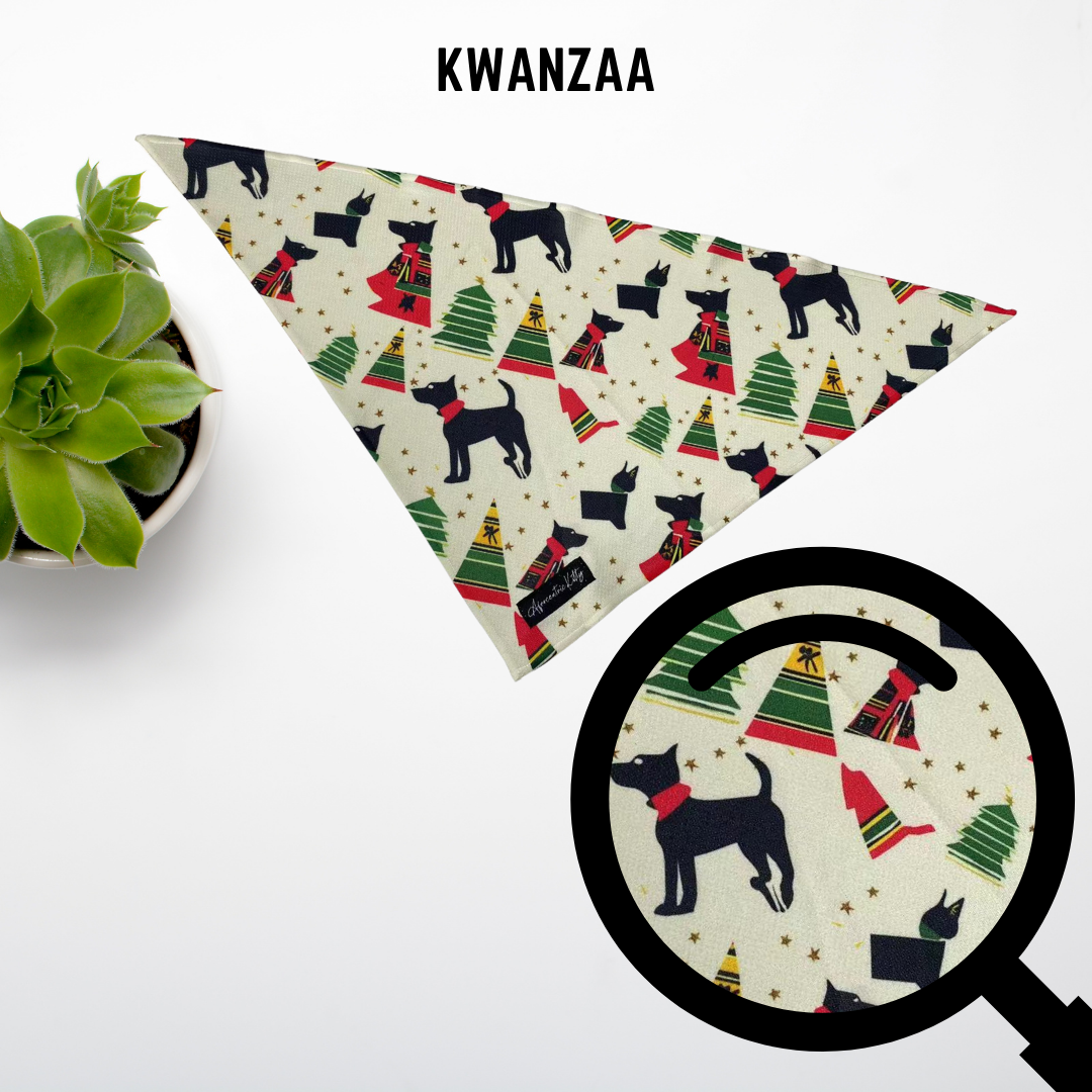 One-Sided Pet Bandanna (Holiday-Kwanzaa)