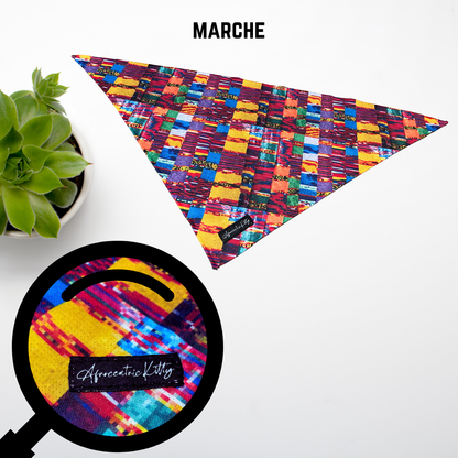 One-Sided Pet Bandanna (Marche)