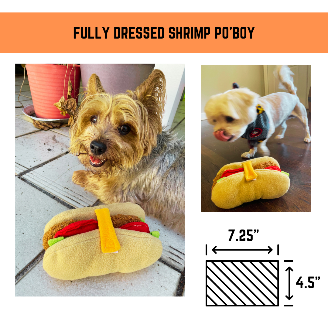 Shrimp Po'Boy Snuffle Toy