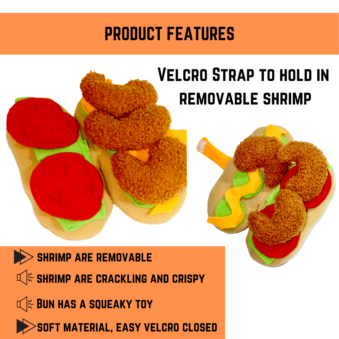 Shrimp Po'Boy Snuffle Toy